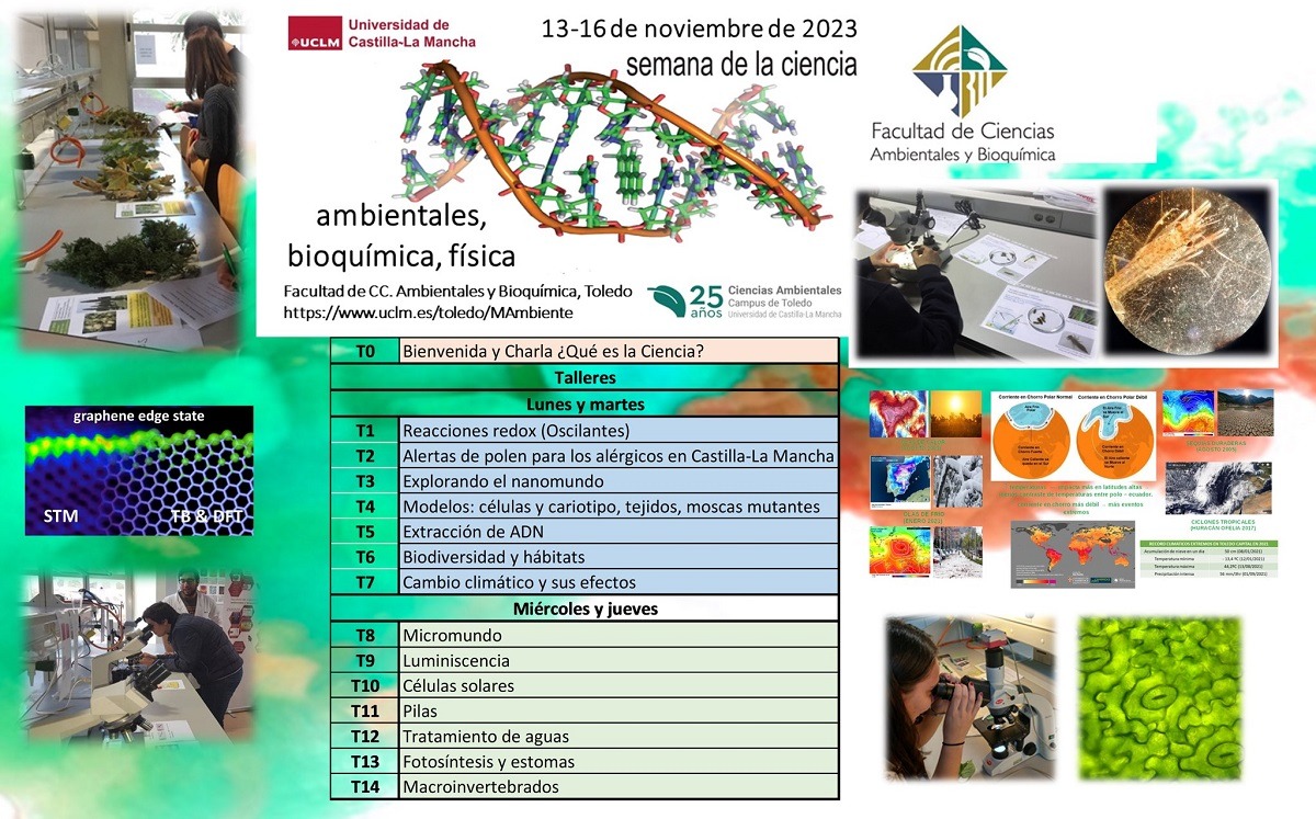 Semana de la Ciencia 2023. Facultad de Ciencias Ambientales y ...