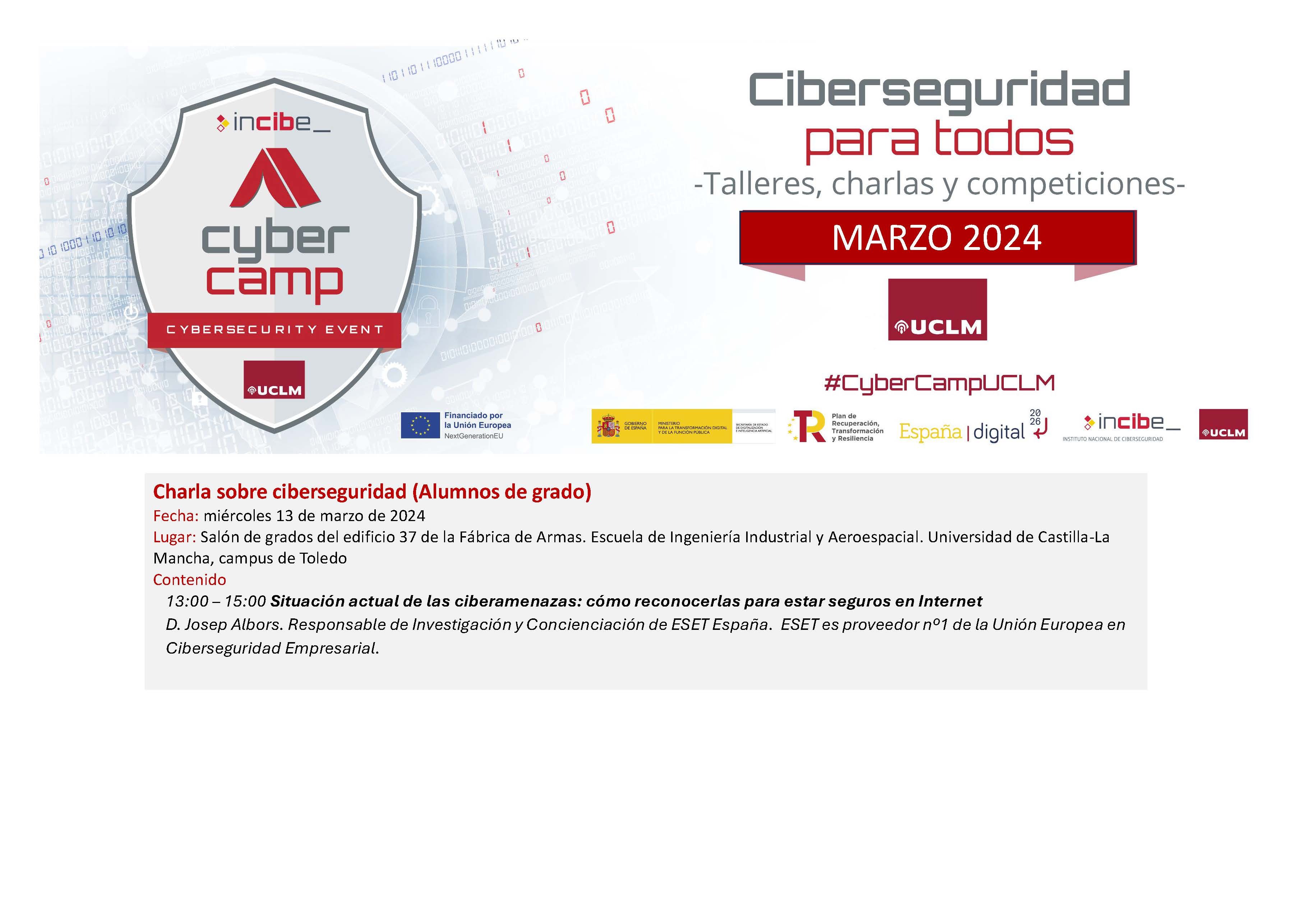 Charla Ciberseguridad para todos - Inicio
