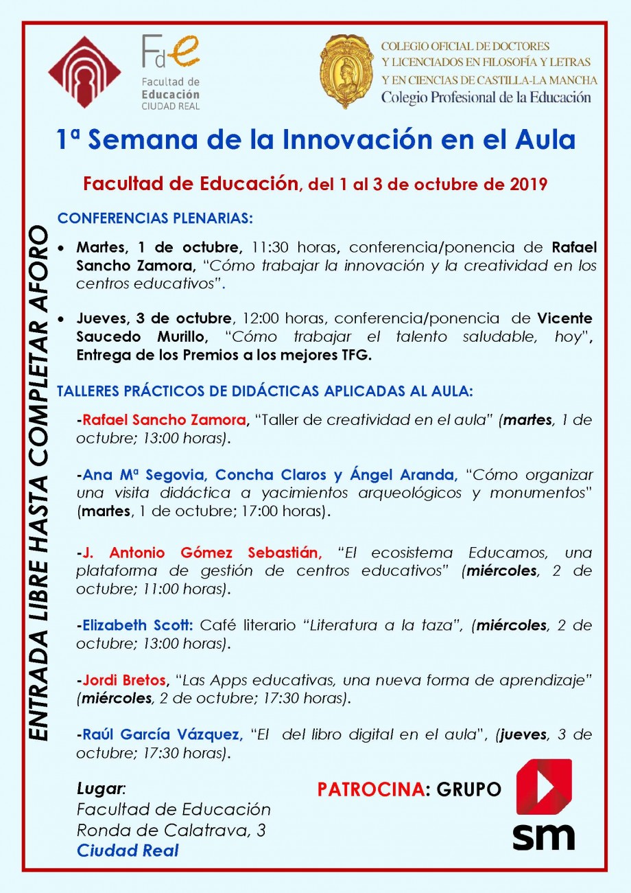 1ª Semana de la Innovación en el Aula - Inicio